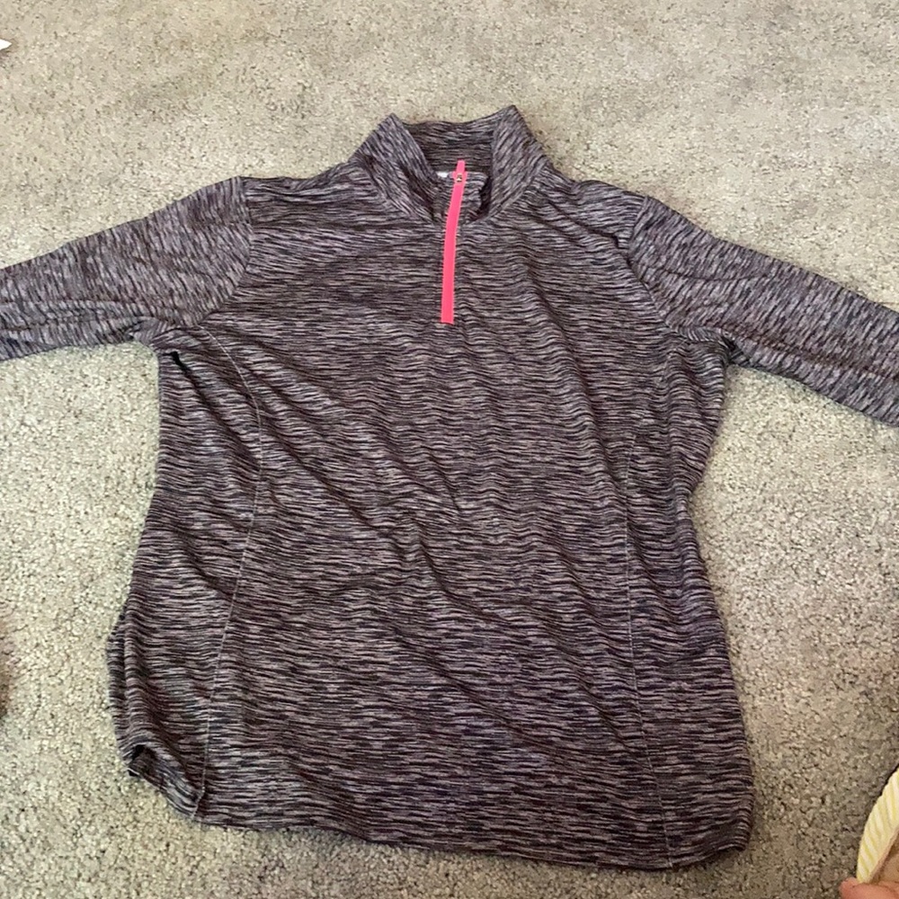 We are selling a gray exercise sweat shirt